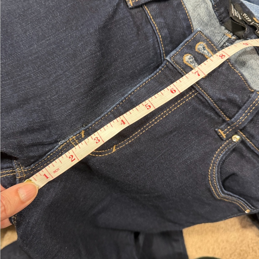 White House Black Market Skinny Flare Jeans, Double Button Close, Size 4S, EUC! - Picture 10 of 10